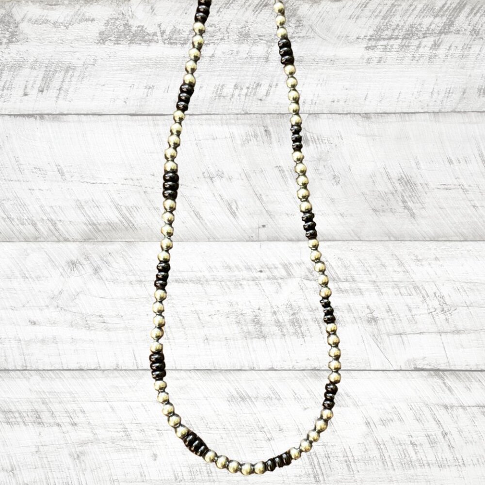 Sterling Silver & Black Onyx 18″ Beaded Necklace New - Picture 14 of 16